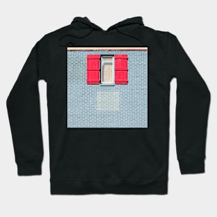 Brick Wall Red Window Hoodie